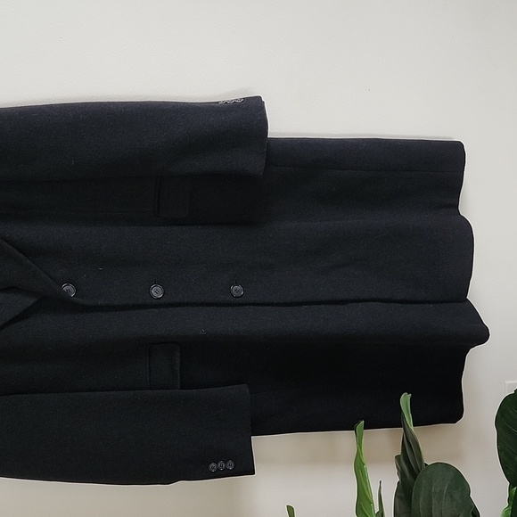 Ron Chereskin black cashmere overcoat, Men's classic coat - Picture 3 of 12